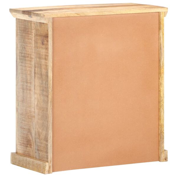 vidaXL Dressoir 65x32x70 cm massief mangohout en natuurlijk riet