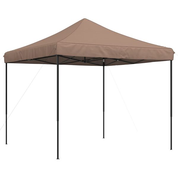 vidaXL Partytent inklapbaar pop-up 292x292x315 cm bruin