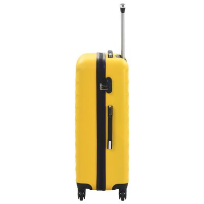 vidaXL 3-delige Harde kofferset ABS geel