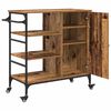 vidaXL Keuken Trolley Oudhout 87.5 x 39 x 84.5 cm Bewerkt hout