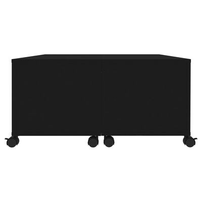 vidaXL Salontafel 75x75x38 cm spaanplaat zwart