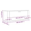 vidaXL Wandschoenenkast 100x35x38 cm bewerkt hout grijs sonoma