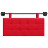 vidaXL Hangend Hoofdeinde Wandgemonteerd Rood 100 x 55 x 5 cm Nep Leer