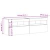 vidaXL Tv-wandmeubels met LED-verlichting 2 st 60x30x40 cm zwart