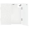vidaXL Dartbord Kabinet DELFT Hoogglans Wit 52,5 x 10,5 x 53,5 cm