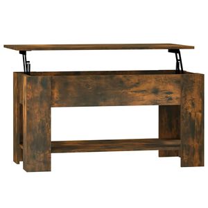 vidaXL Salontafel 101x49x52 cm bewerkt hout gerookt eikenkleurig