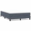 vidaXL Boxspring zonder matras fluweel donkergrijs 160x210 cm