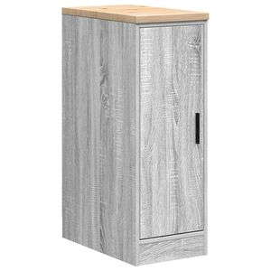vidaXL Garagekast 30x51x85 cm massief grenenhout grijs sonoma