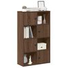 vidaXL Boekenkast 60x24x101,5 cm bewerkt hout bruin eikenkleurig