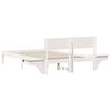 vidaXL Bedframe met hoofdeinde Wit 140 x 200 cm Massief grenenhout
