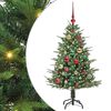 vidaXL Artificial Pre-lit Kerstboom met Ballenset Groen 120 cm