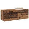 vidaXL Wandkast Wandgemonteerd Oudhout 100 x 36,5 x 35 cm Bewerkt hout