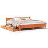 vidaXL Bedframe zonder matras massief grenenhout wasbruin 180x200 cm
