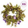 vidaXL Bloemenslingers 6 st 215 cm lichtpaars
