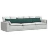 vidaXL Sofa Kussens 2 stuks Donkergroen 200 x 40 cm Cordstof