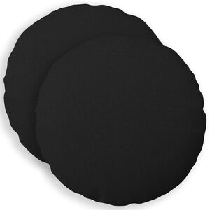 vidaXL Kussensloop 2 pcs HEERLEN Zwart &Oslash; 40 cm