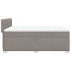vidaXL Boxspring met matras stof taupe 140x200 cm