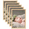 vidaXL Fotolijsten 5 st voor tafel 13x18 cm lichteikenkleurig