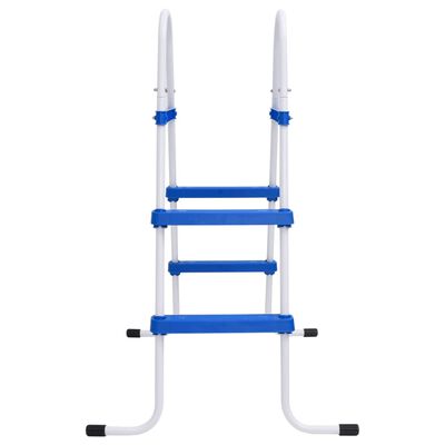 vidaXL Zwembadladder 84 cm blauw en wit