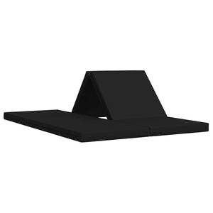 vidaXL Vouwbare Bankbed 140 x 67 x 15 cm Zwart