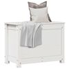 vidaXL Opbergbox wit 60x32x45,5 cm massief grenenhout