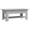 vidaXL Salontafel 102x55x42 cm bewerkt hout grijs sonoma eikenkleurig