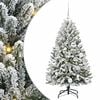 vidaXL Kunstkerstboom 120 cm 150 LED's Warmwit PVC en staal