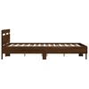 vidaXL Bedframe met hoofdeinde bewerkt hout bruineikenkleur 140x200 cm