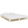 vidaXL Bedframe pallet massief grenenhout 180x200 cm