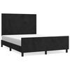 vidaXL Bedframe zonder matras 140x200 cm fluweel zwart
