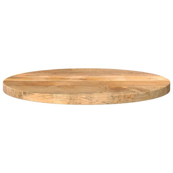 vidaXL Tafelblad rond &Oslash; 50x3,8 cm massief ruw mangohout