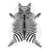 vidaXL Vloerkleed zebrapatroon wasbaar 120x170 cm zwart wit