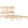 vidaXL Bedframe massief hout 135x190 cm