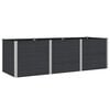 vidaXL Verhoogde plantenbak Zwart 300 x 100 x 91 cm WPC en Aluminium