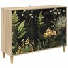 vidaXL Dressoir RHENEN Sonoma 102 x 33 x 75 cm Bewerkt hout