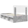vidaXL Bedframe Concerte Grijs 90 x 190 cm Massief grenenhout