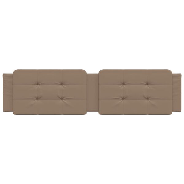 vidaXL Hoofdbordkussen "Zadar" 200 cm kunstleer cappuccinokleurig