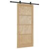 vidaXL Schuifdeur ORKDAL 86 x 198,5 cm Massief grenenhout Naturel