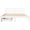 vidaXL Bedframe zonder matras massief grenenhout wit 120x200 cm