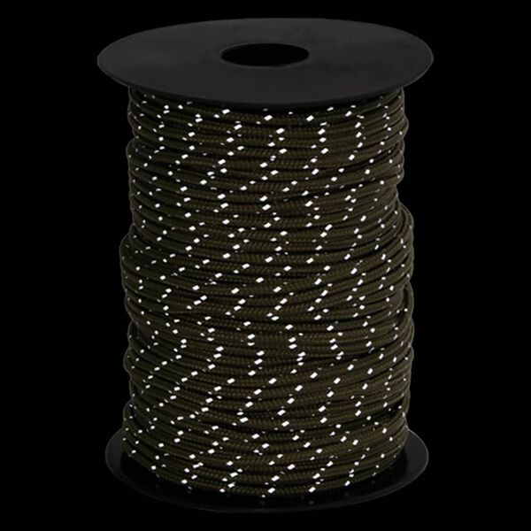 vidaXL Tentscheerlijn met reflecterende strips en spanners 50 m 3 mm