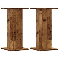vidaXL Speakerstandaards 2 st 30x30x60 cm bewerkt hout oud houtkleurig