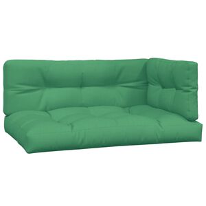 vidaXL Palletkussens 3 st stof groen