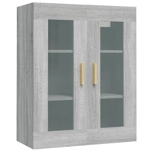 vidaXL Bovenkast 69,5x34x90 cm grijs sonoma eikenkleurig