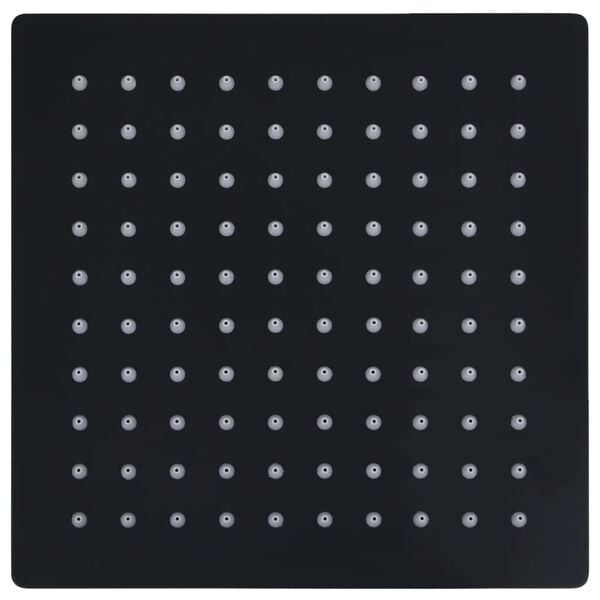 vidaXL Regendouchekop vierkant 20x20 cm roestvrij staal zwart