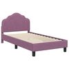 vidaXL Bedframe voor kinderen met hoofdbord Paars 80 x 160 cm Fluweel