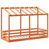 vidaXL Kinderbed met bedhuis 90x190 cm massief grenenhout wasbruin