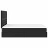 vidaXL Ottoman bed met matras en LED's 140x190cm kunstleer zwart
