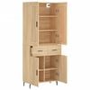 vidaXL Hoge kast 69,5x34x180 cm bewerkt hout sonoma eikenkleurig