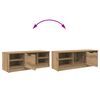 vidaXL TV-kast Artisan Eiken 102 x 35 x 36,5 cm Bewerkt hout