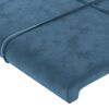 vidaXL Bedframe zonder matras 140x200 cm fluweel donkerblauw